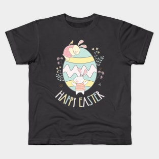 Easter 2022 Easter Day Bunnies Egg Hunting Kids T-Shirt